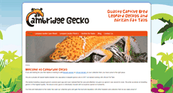 Desktop Screenshot of cambridgegecko.co.uk
