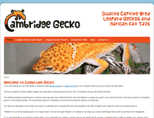 Tablet Screenshot of cambridgegecko.co.uk